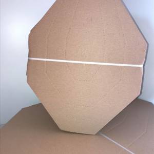 CARDBOARD IPSC MINI TARGET TAN/WHITE 10 PCS./ PACK