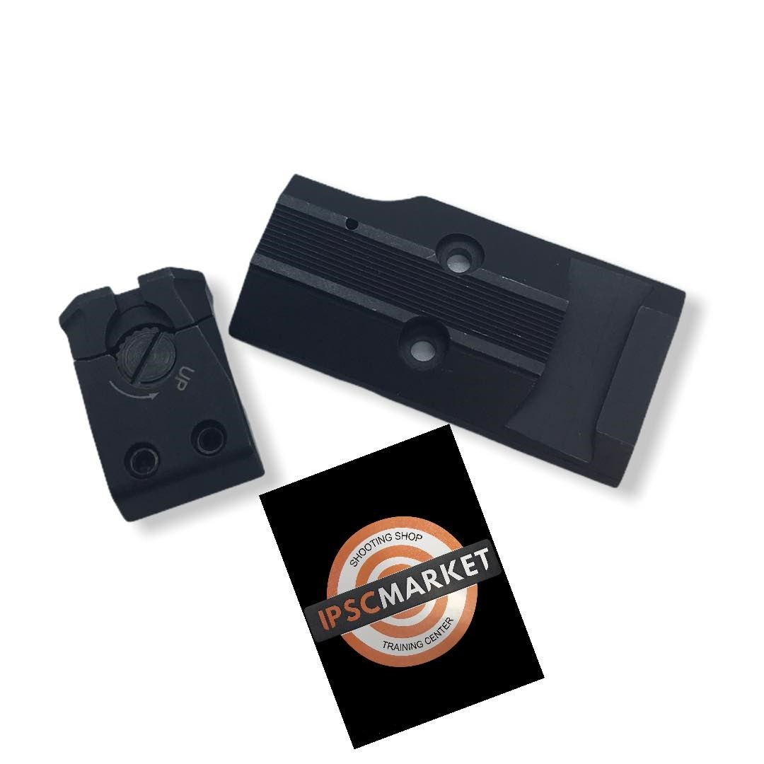 CZ SHADOW 2 OPTICS READY PLATE MOUNT WITH REAR SIGHT